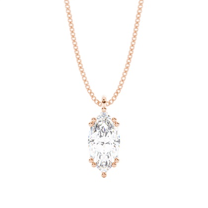 Prong Setting Diamond Solitaire Pendant
