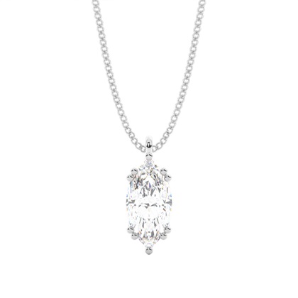 Prong Setting Diamond Solitaire Pendant