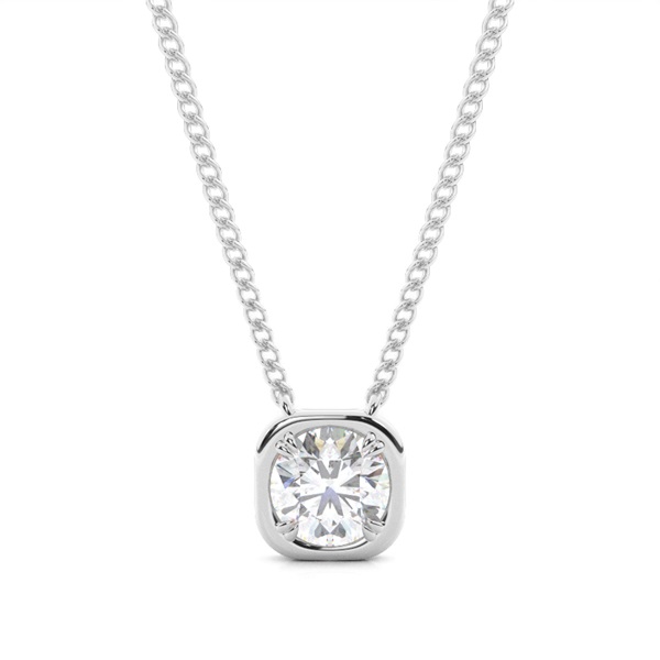 Prong Setting Moissanite Solitaire Pendant