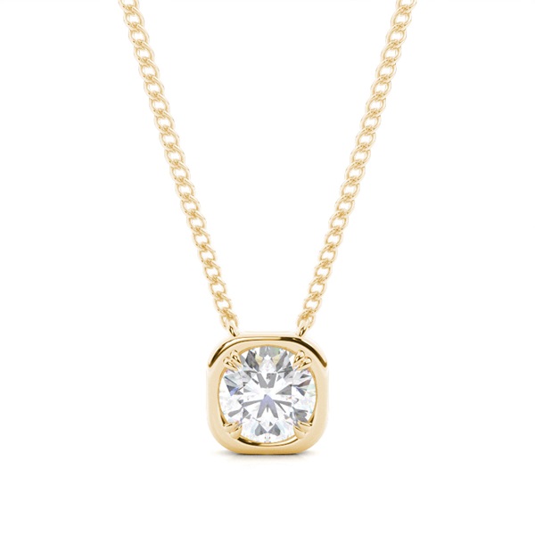 Prong Setting Moissanite Solitaire Pendant
