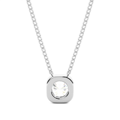 Prong-Einstellung Diamant Solitaire Anhänger