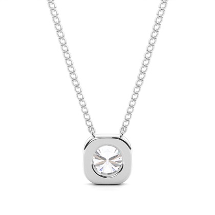 Prong-Einstellung Moissanit Solitaire Anhänger