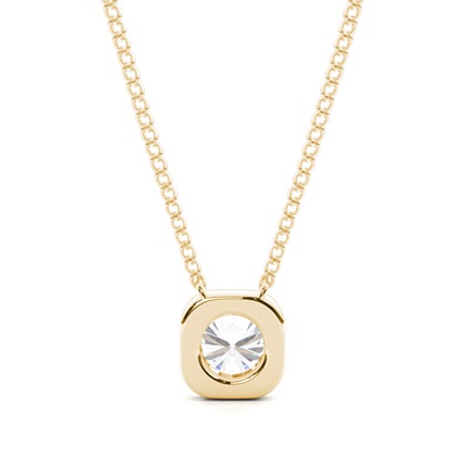 Prong-Einstellung Moissanit Solitaire Anhänger