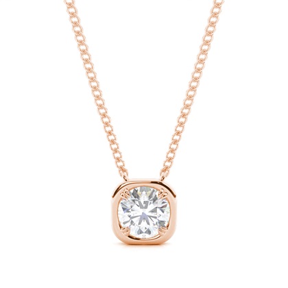 Prong Setting Moissanite Solitaire Pendant