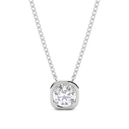 Prong Setting Moissanite Solitaire Pendant