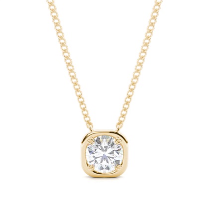 Prong Setting Moissanite Solitaire Pendant