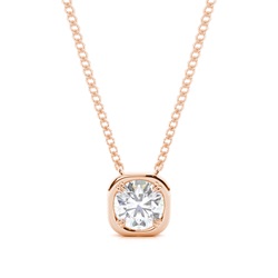 Prong Setting Moissanite Solitaire Pendant