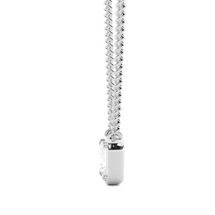 Princess Cut Diamond Pendant Necklaces