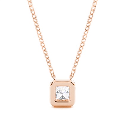 Princess Moissanite Pendants