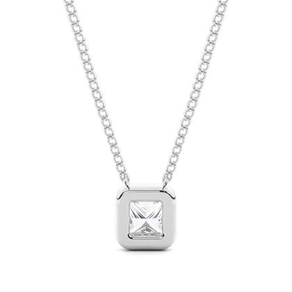 Prong-Einstellung Moissanit Solitaire Anhänger