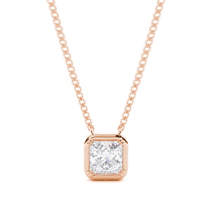 Prong Setting Moissanite Solitaire Pendant