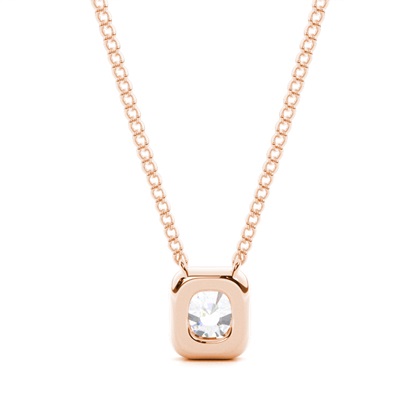 Rose Gold Moissanite Pendants