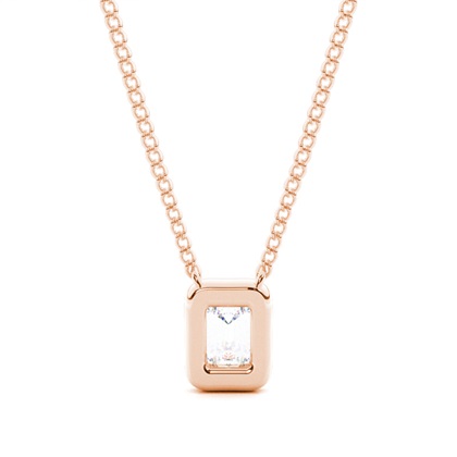 Prong-Einstellung Moissanit Solitaire Anhänger