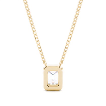 Prong-Einstellung Moissanit Solitaire Anhänger