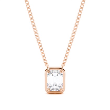 Prong Setting Moissanite Solitaire Pendant