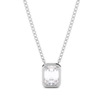 Prong Setting Moissanite Solitaire Pendant