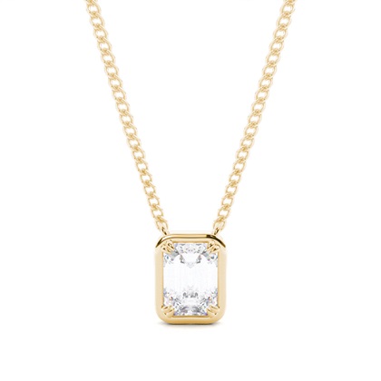 Prong Setting Moissanite Solitaire Pendant