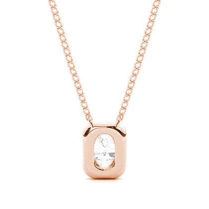 Rose Gold Moissanite Pendants