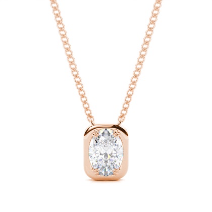 Prong Setting Moissanite Solitaire Pendant