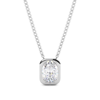 Prong Setting Moissanite Solitaire Pendant