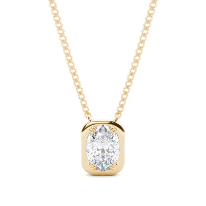 Prong Setting Moissanite Solitaire Pendant