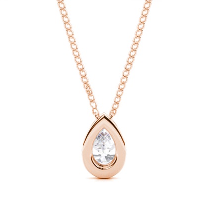 Pear Moissanite Pendants