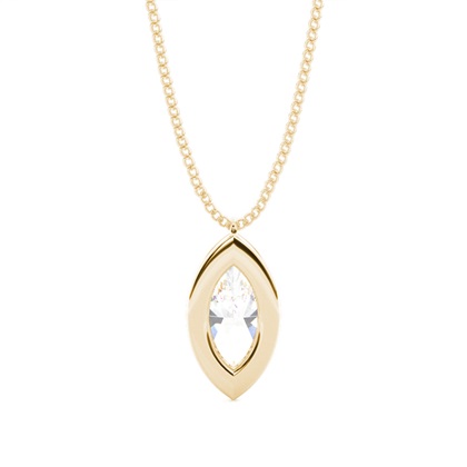 Prong-Einstellung Diamant Solitaire Anhänger