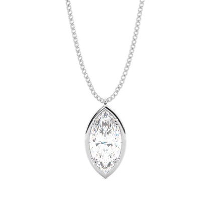 Prong Setting Diamond Solitaire Pendant