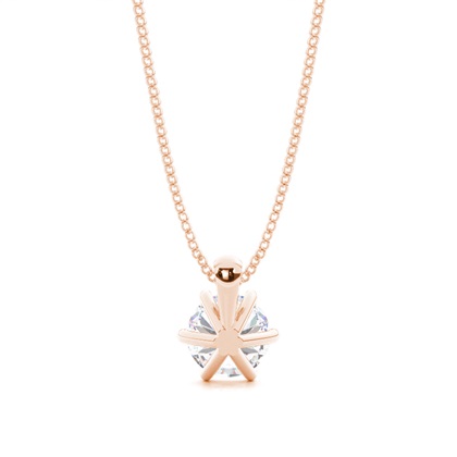 Prong-Einstellung Moissanit Solitaire Anhänger