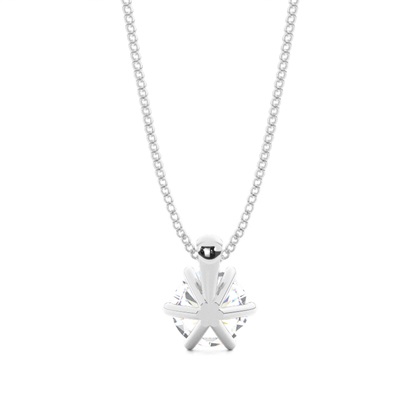 Prong-Einstellung Diamant Solitaire Anhänger