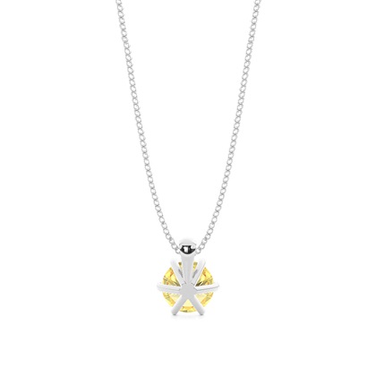 Gelber Diamant Solitär Anhänger