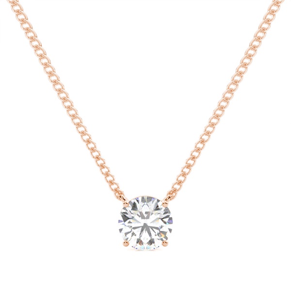 Prong Setting Diamond Solitaire Pendant