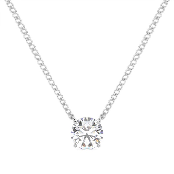 Prong Setting Diamond Solitaire Pendant