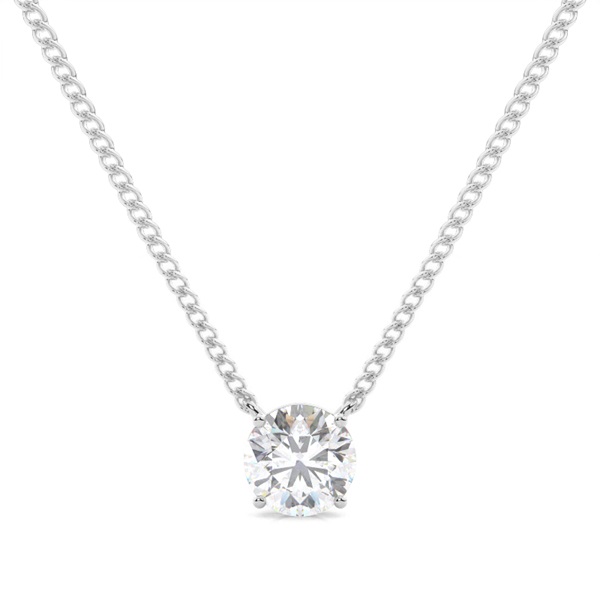 Prong Setting Moissanite Solitaire Pendant