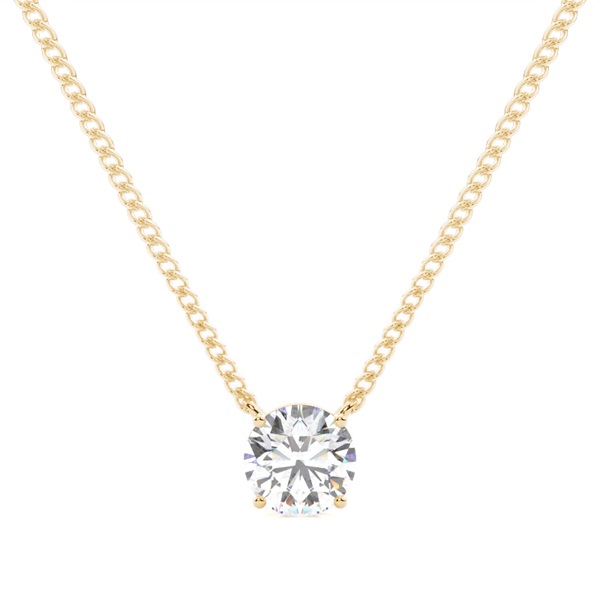 Prong Setting Diamond Solitaire Pendant