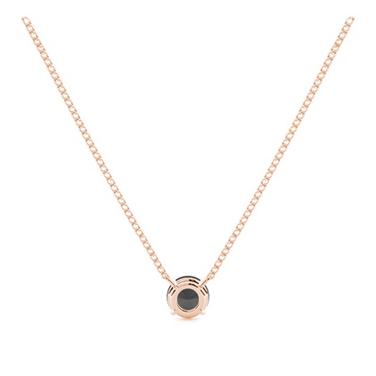 Solitär-Anhänger mit schwarzem Brillanten