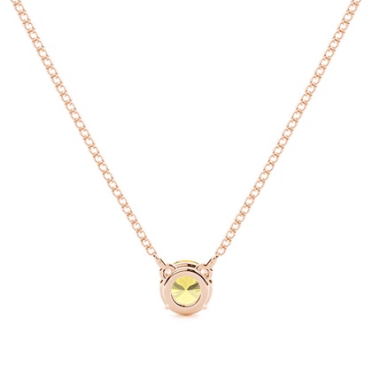 Gelber Diamant Solitär Anhänger