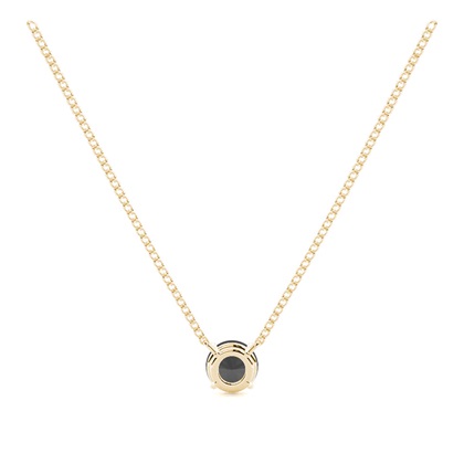 Solitär-Anhänger mit schwarzem Brillanten