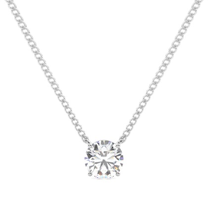 Prong Setting Diamond Solitaire Pendant