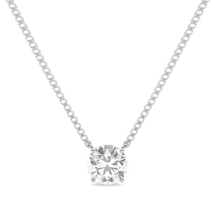 Prong Setting Moissanite Solitaire Pendant