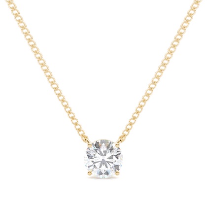 Prong Setting Moissanite Solitaire Pendant