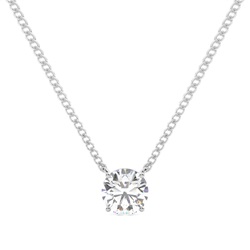 Prong-Einstellung Diamant Solitaire Anhänger