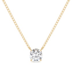 Prong Setting Moissanite Solitaire Pendant