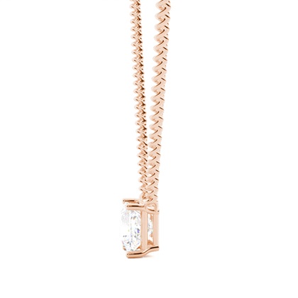 Princess Cut Diamond Pendant Necklaces