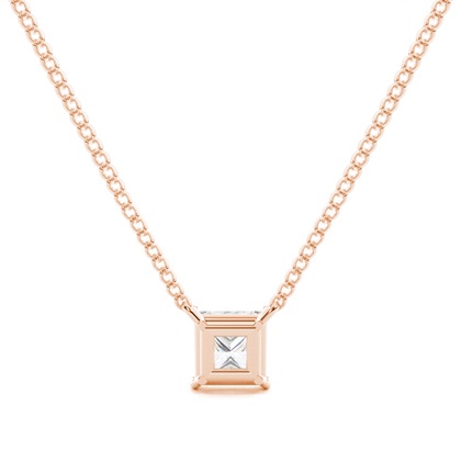 Princess Moissanite Pendants
