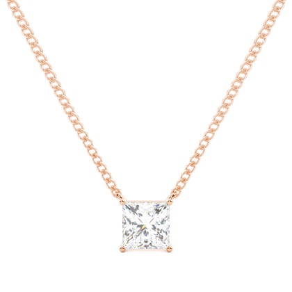 Rose Gold Diamond Pendants & Necklaces