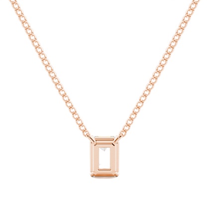 Prong-Einstellung Diamant Solitaire Anhänger