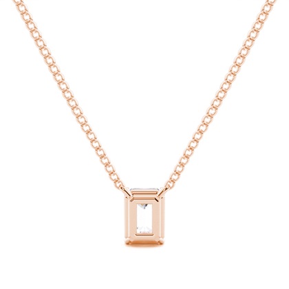 Prong-Einstellung Moissanit Solitaire Anhänger