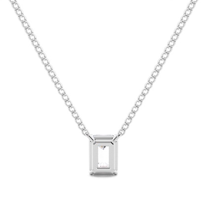 Prong-Einstellung Moissanit Solitaire Anhänger