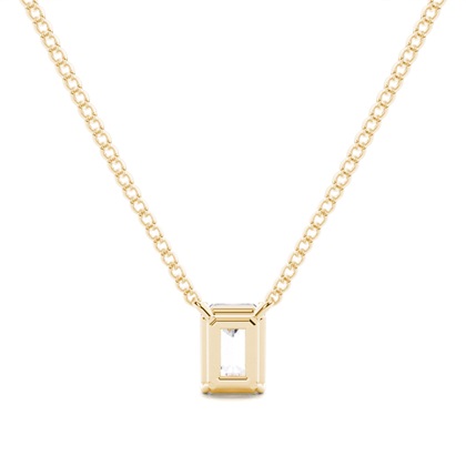 Prong-Einstellung Moissanit Solitaire Anhänger